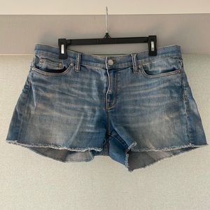Jcrew indigo denim jean shorts size 32